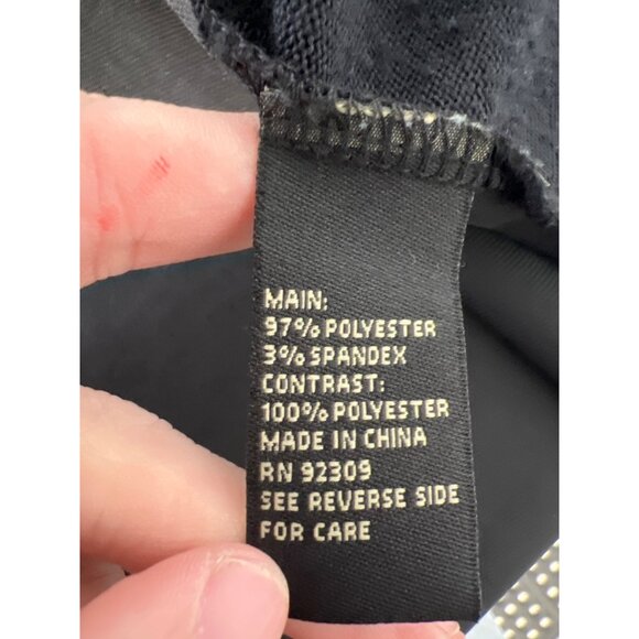 DG2 Diane Gilman Brushed Sweater Knit Drape Back Turtleneck Top Size Large Black - Picture 5 of 8